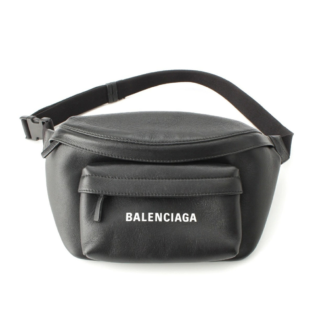 Balenciaga Leather Waist Body Bag Black